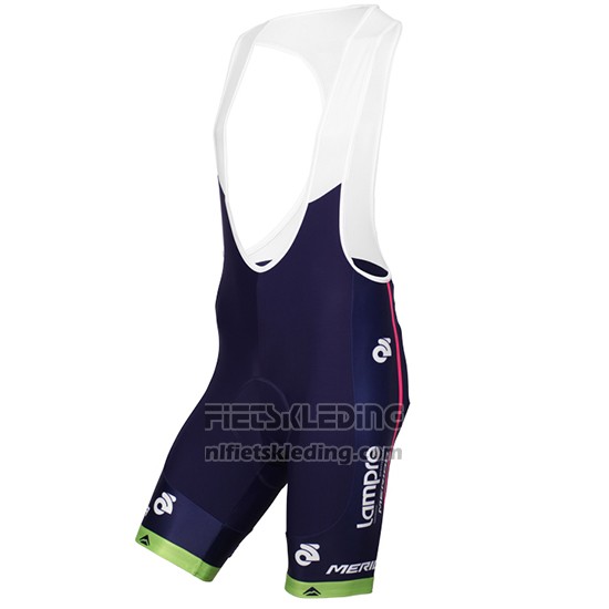 2016 Fietskleding Lampre Blauw en Roze Korte Mouwen en Koersbroek